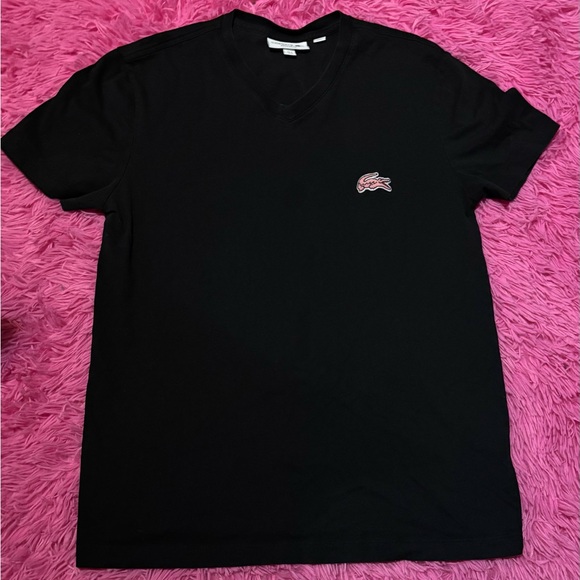 Lacoste Short Sleeve Tee-Black - Picture 2 of 3